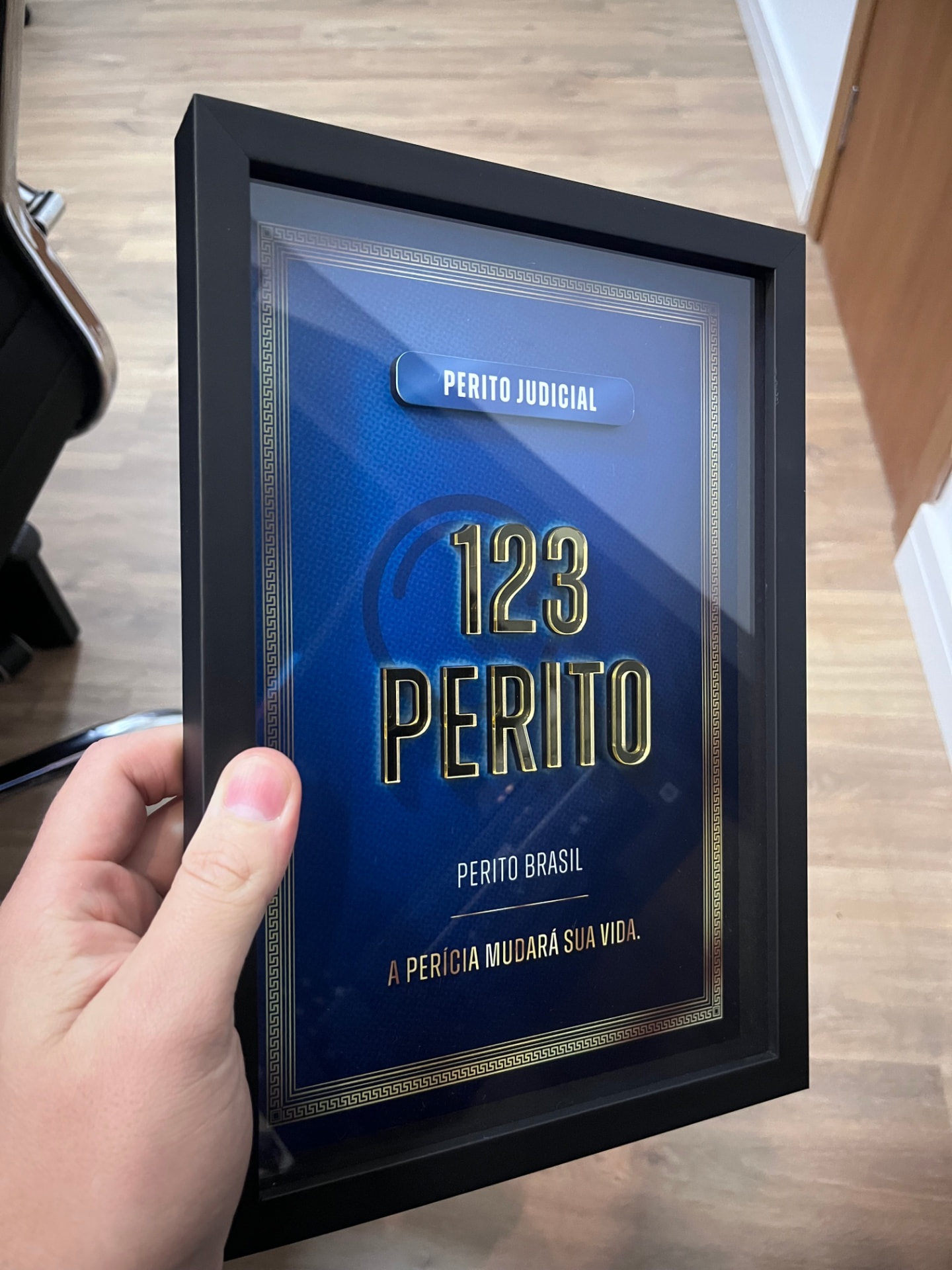 Quadro comemorativo Perito Judicial 123 Perito